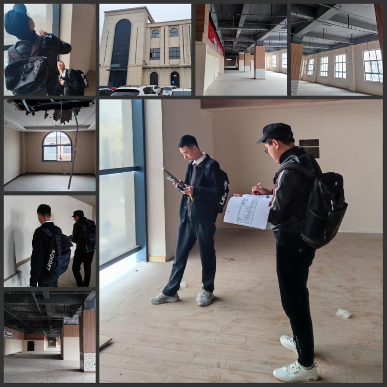 博菲克設(shè)計師在延安酒店項目量尺登記.jpg